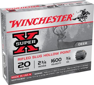 Winchester SX 20GA 2.75 0.75 oz RS  | 20 GA | 020892000421